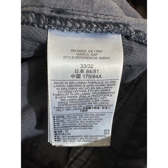 Gap Mens Blue Corduroy Pants Size 33x32 - Picture 4 of 4